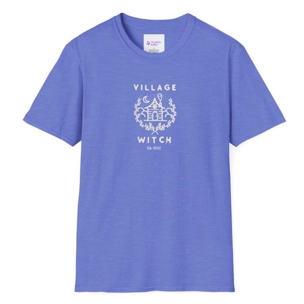 Village Witch Salem 1692 Halloween Unisex Softstyle T-Shirt Brand New Size Small - Picture 7 of 10
